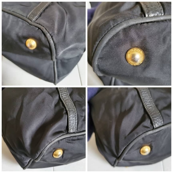 PRADA Tessuto Nylon Leather Satchel Bag - Picture 6 of 8